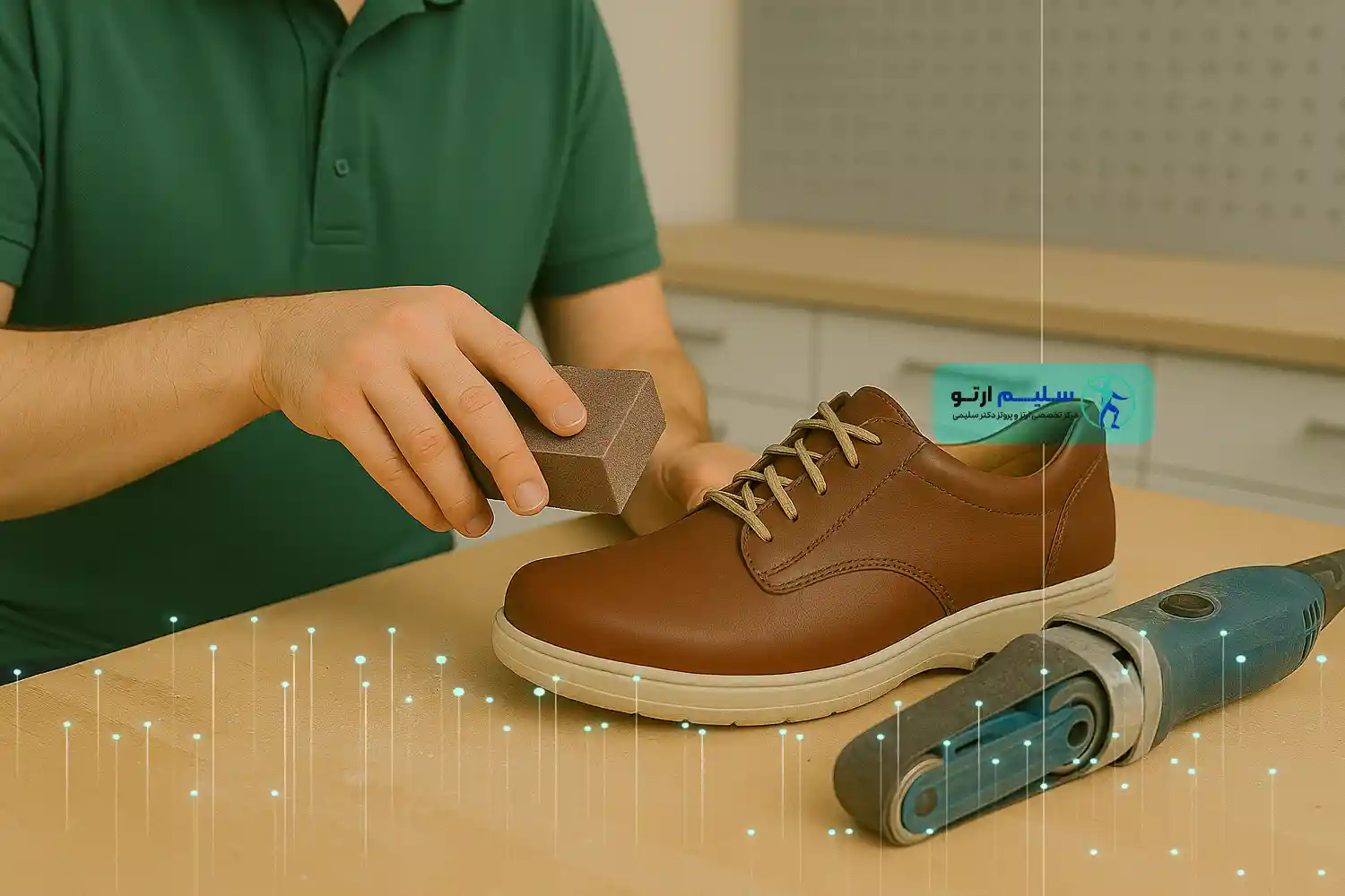 ساخت کفش طبی فرایند ساخت کفش طبی